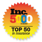 Inc 5000 Honoree: Top 50 in Insurance